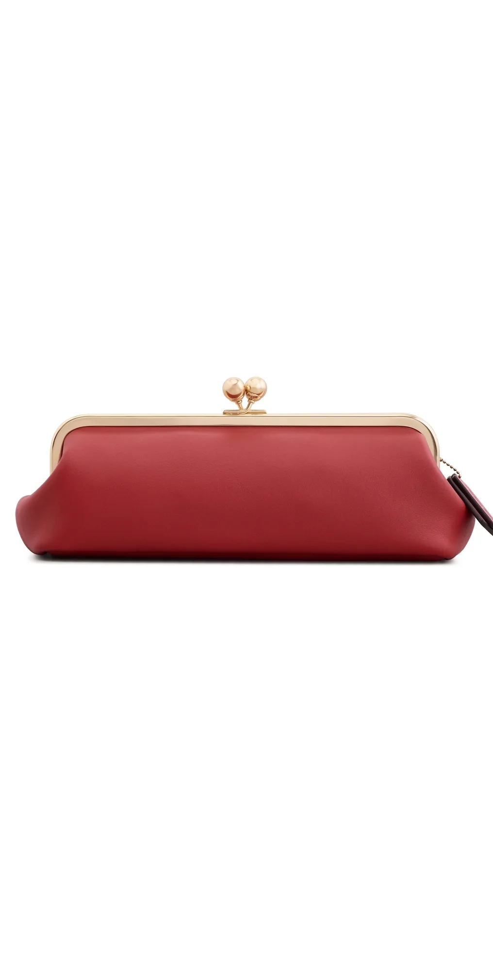 Leather Kisslock Frame Bag 30 by Coach