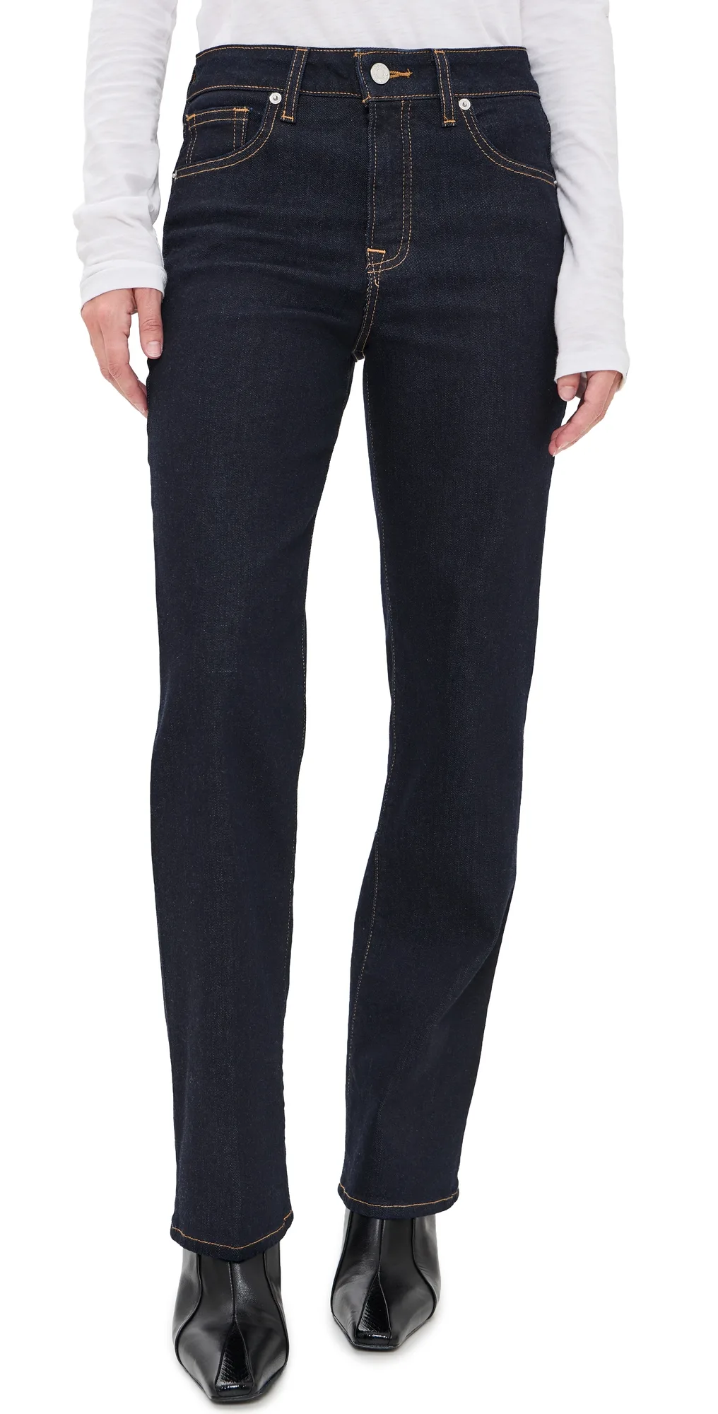 Good Petite Straight Jeans