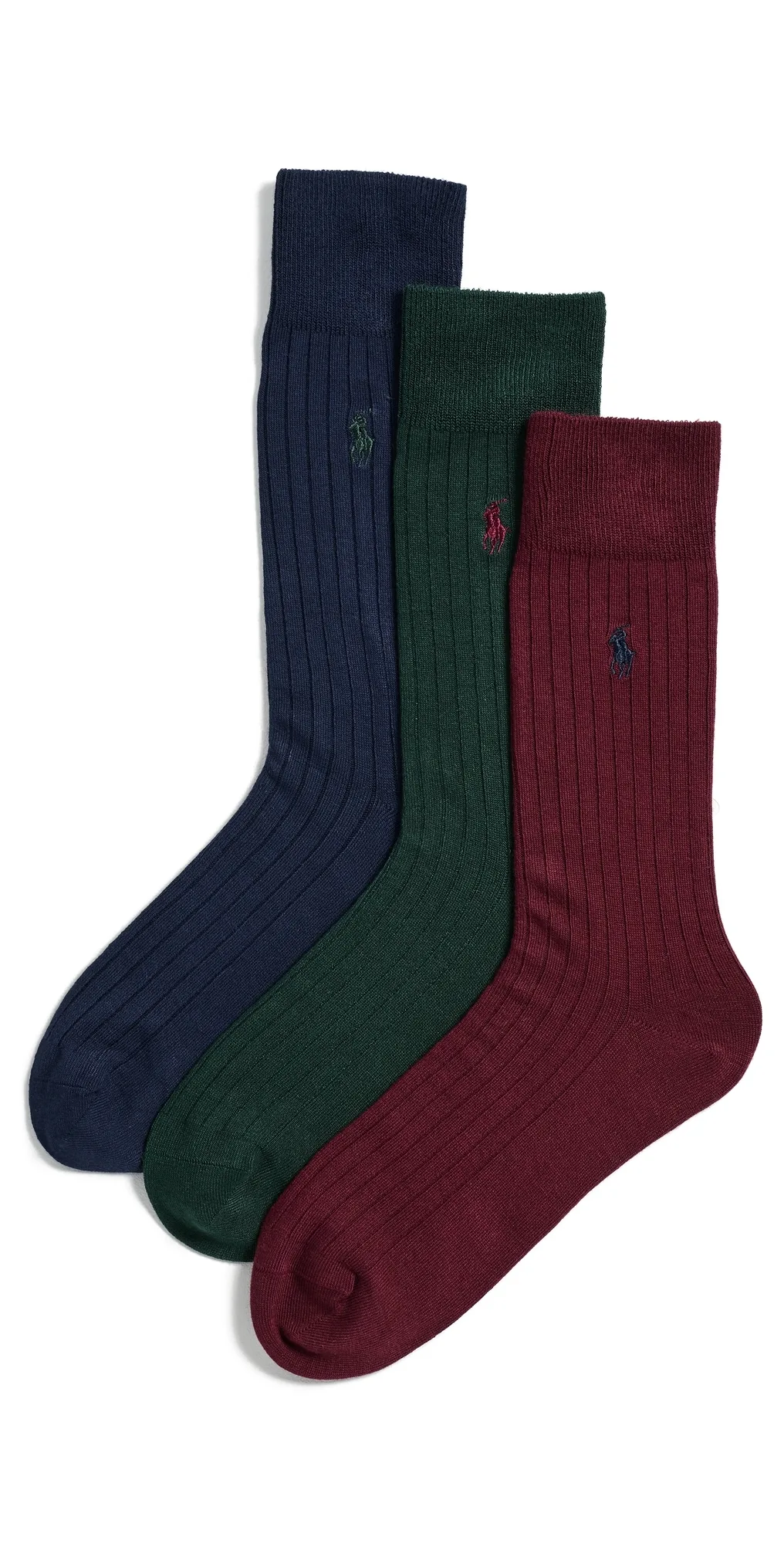 Soft Touch Rib Socks 3 Pack by Polo Ralph Lauren