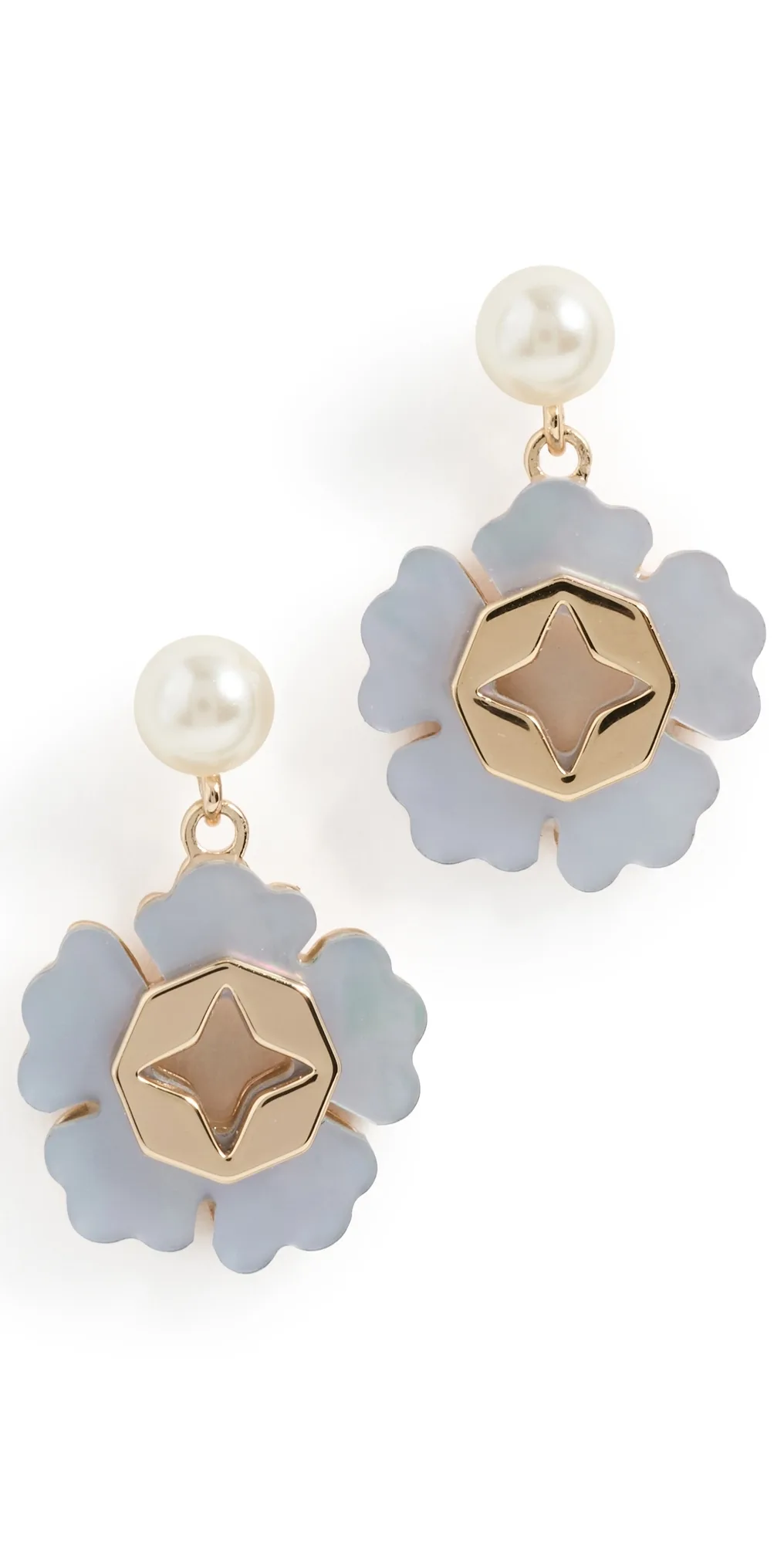 Forget Me Not Pearl Drop Earrings by Tory Burch