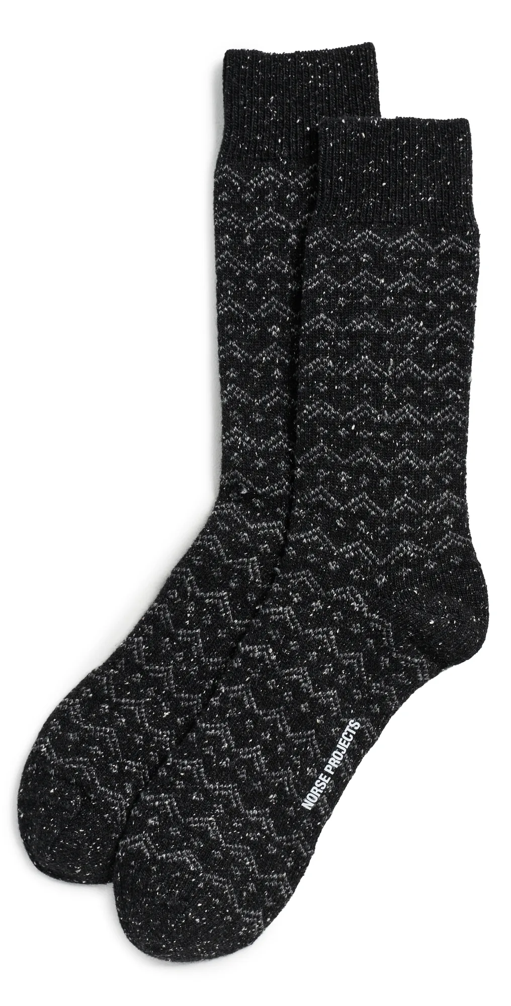 Bykle Neps Wool Fairisle Socks by Norse Projects