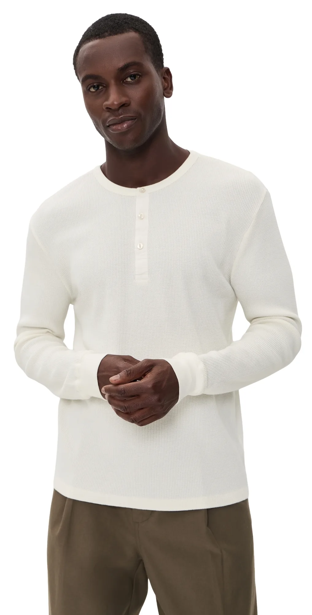 Henley Waffle Tee