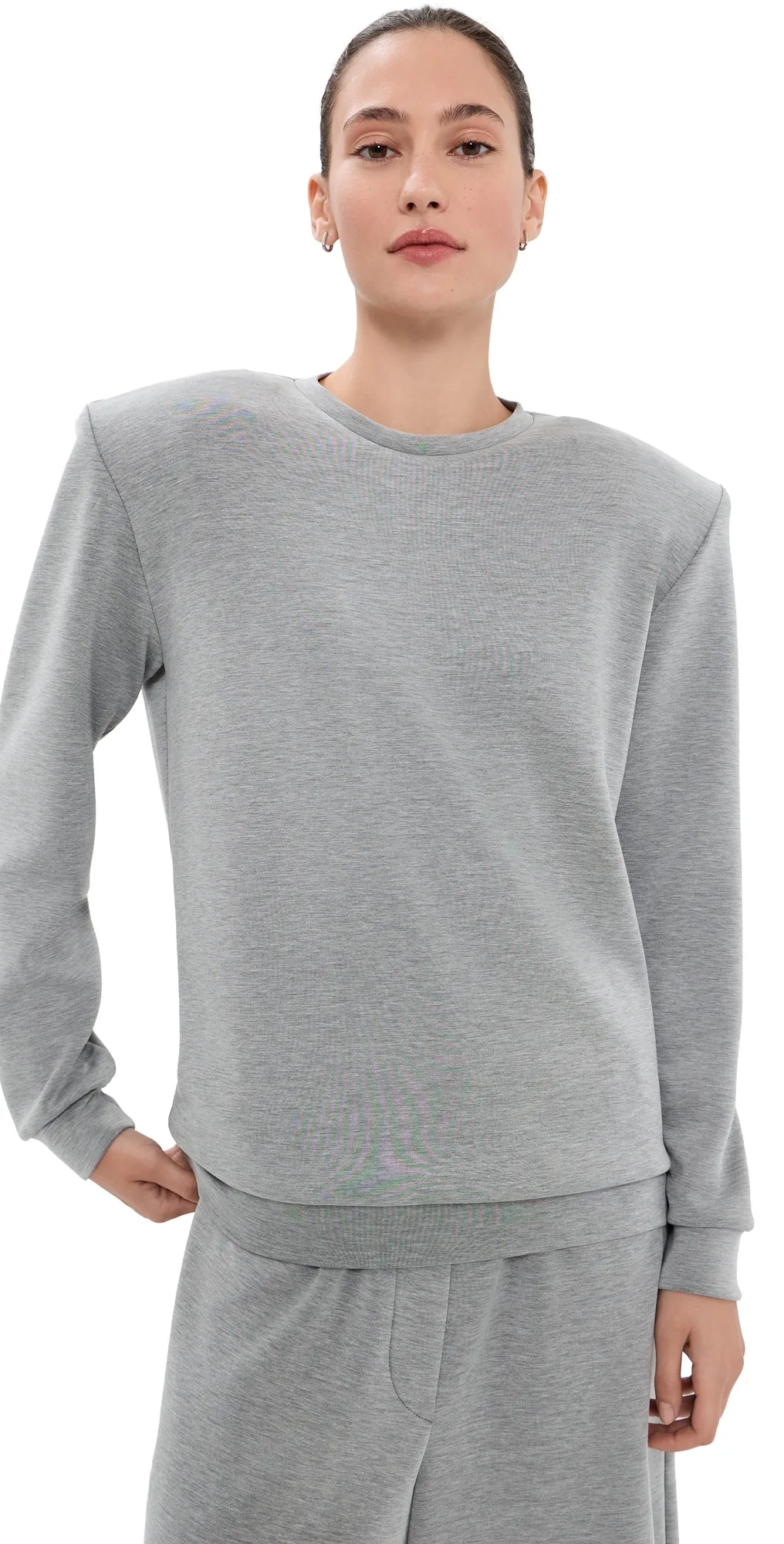 Feather Weight Viscose Removable Shoulder Pad Top by Tibi