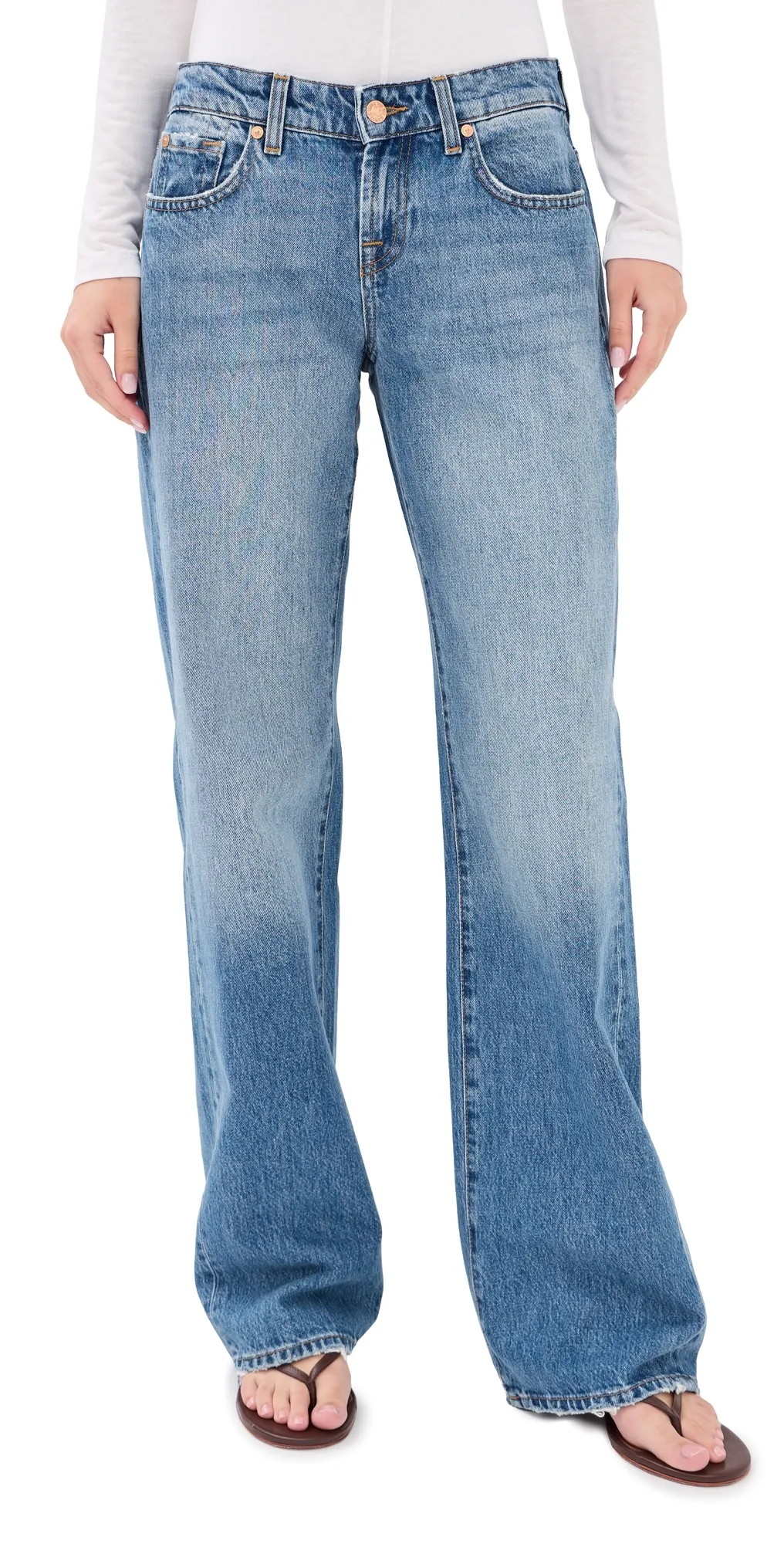 Low Straight Leg Jeans by 7 for All Mankind