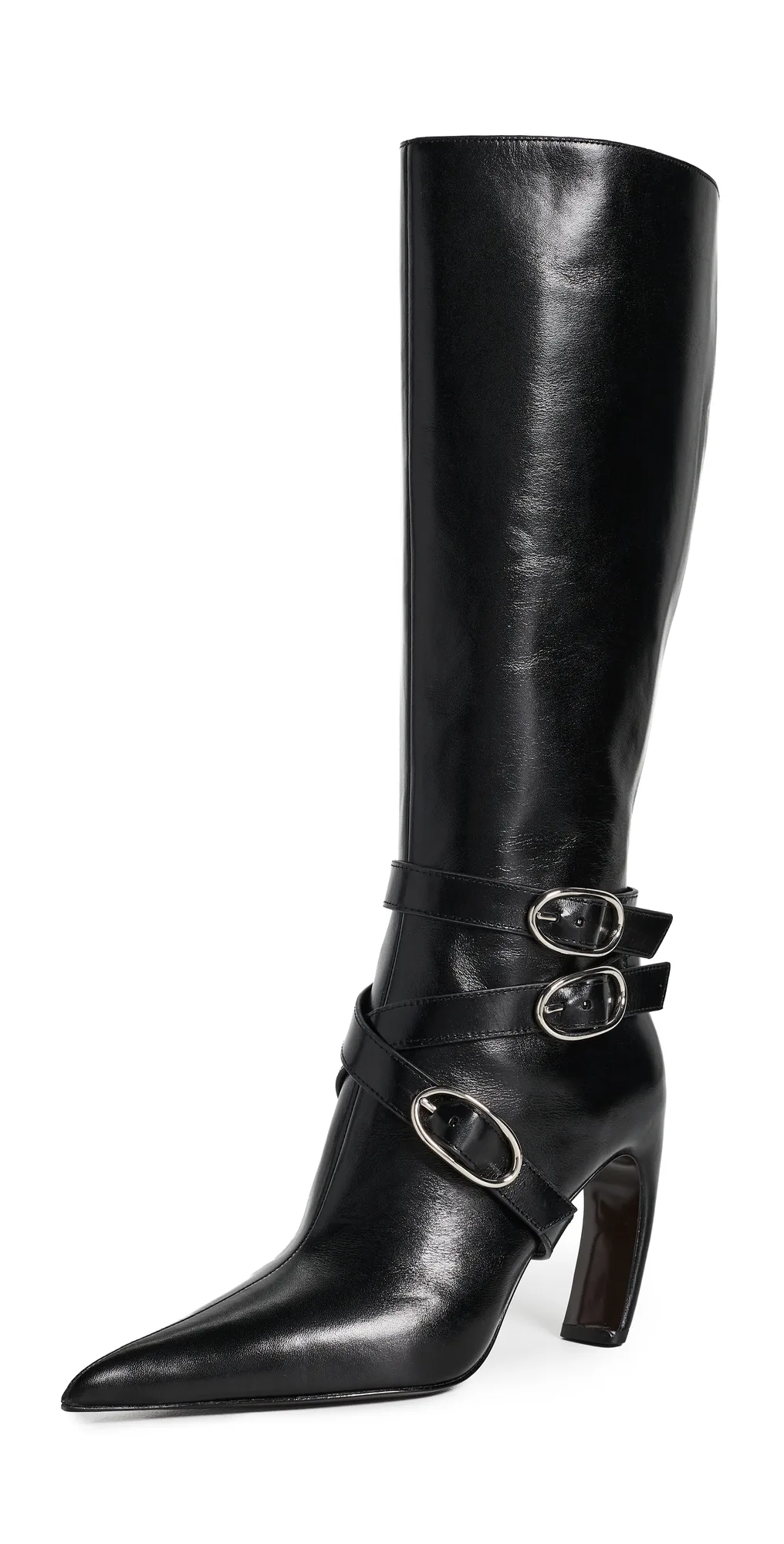 Multi Buckle Leather Boots 90mm by Tory Burch