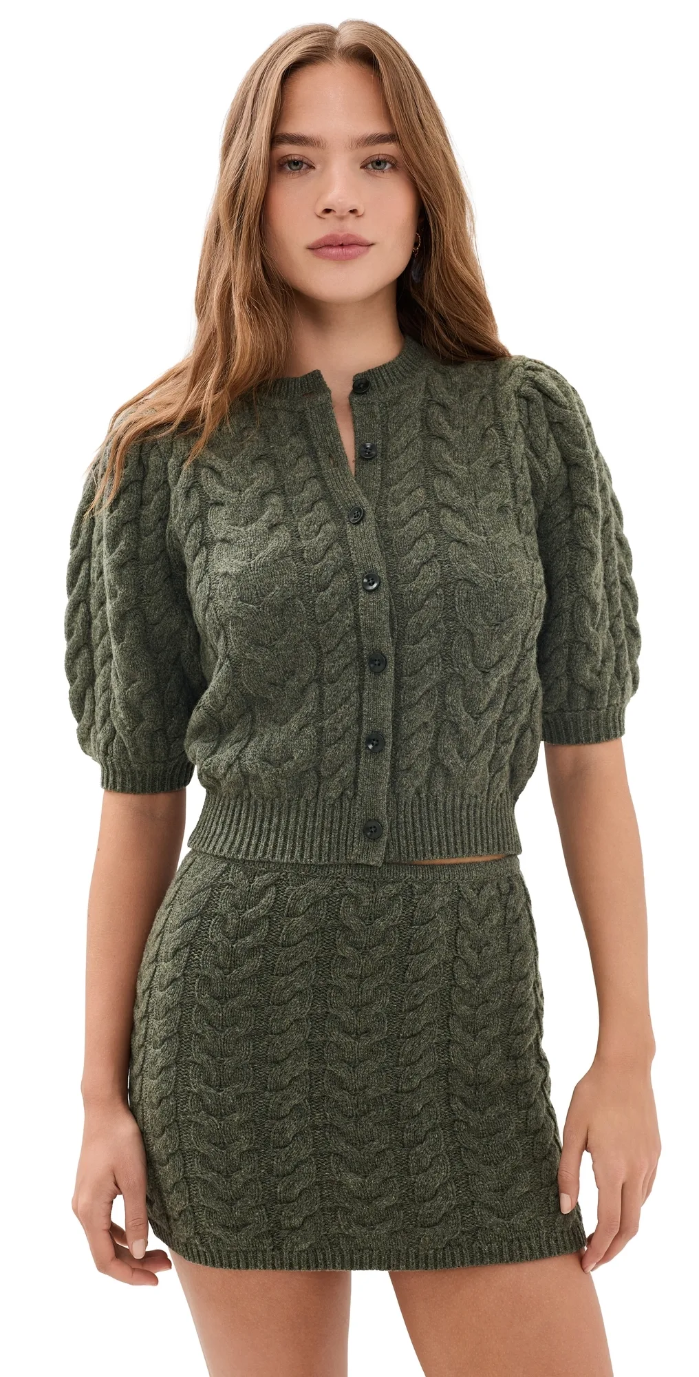 Olivia Puff Knit Cardigan by Ulla Johnson