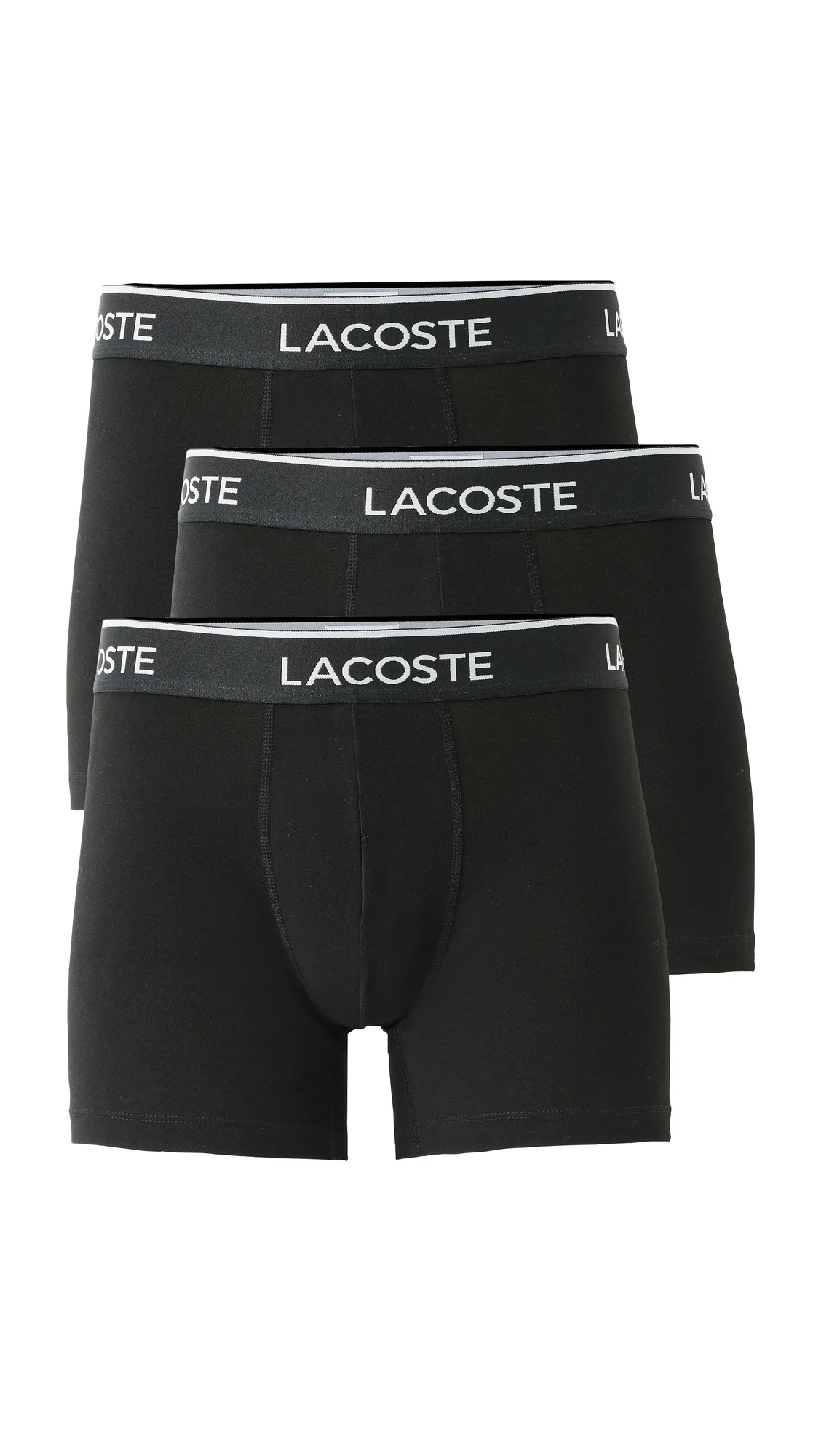 Cotton Stretch Jersey Boxer Briefs 3 Pack by Lacoste