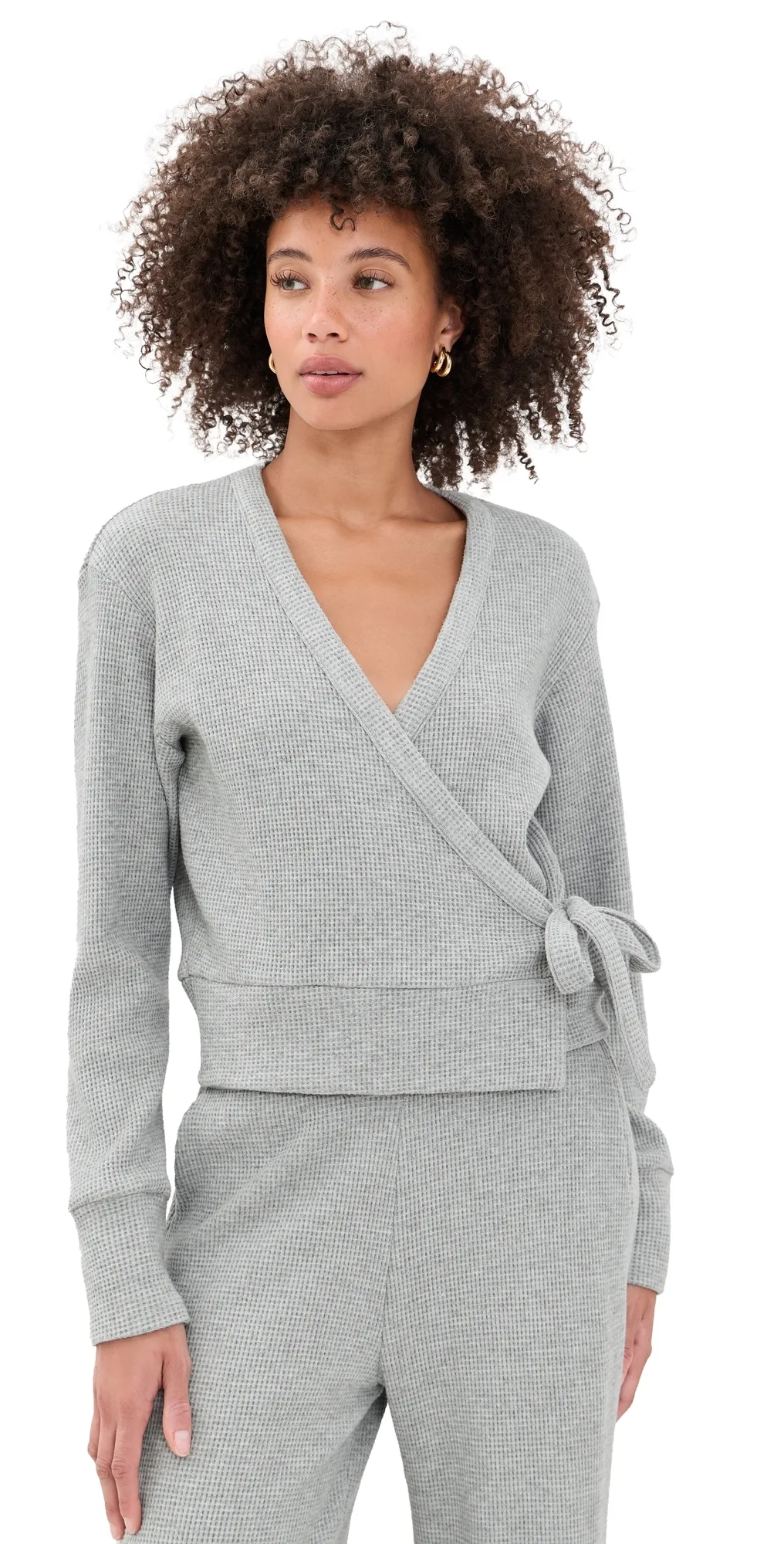 Rest Day Waffle Wrap Pullover by Beyond Yoga