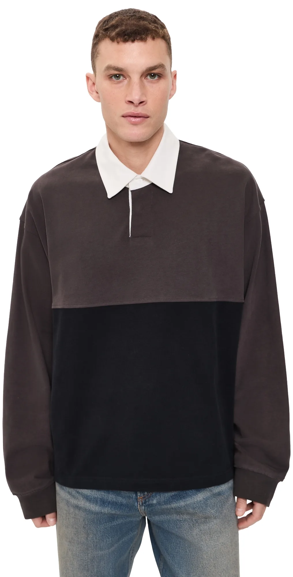 Blocked Rugby Shirt by AGOLDE