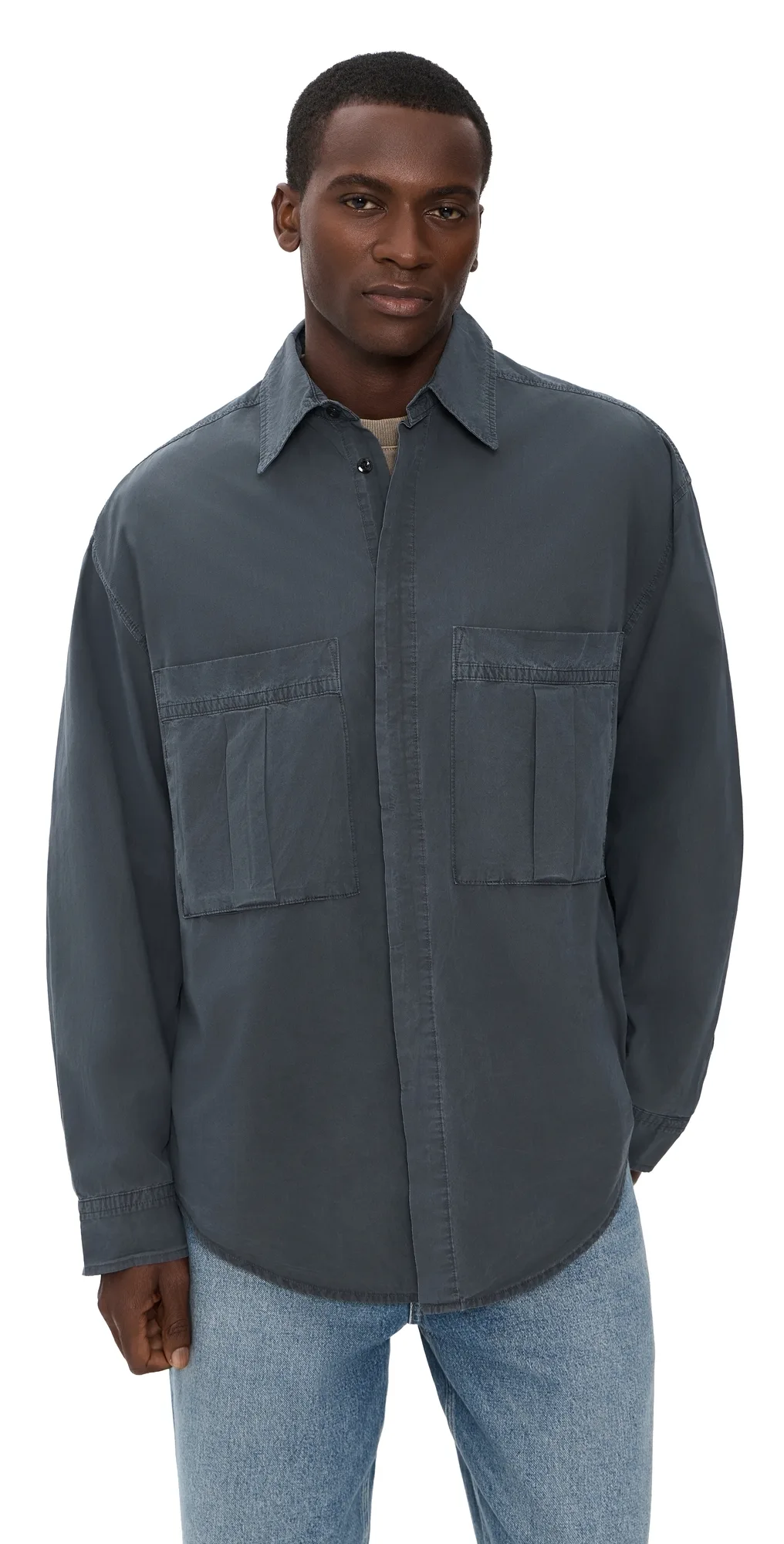 Clark Front Pocket Button Down Shirt by AGOLDE