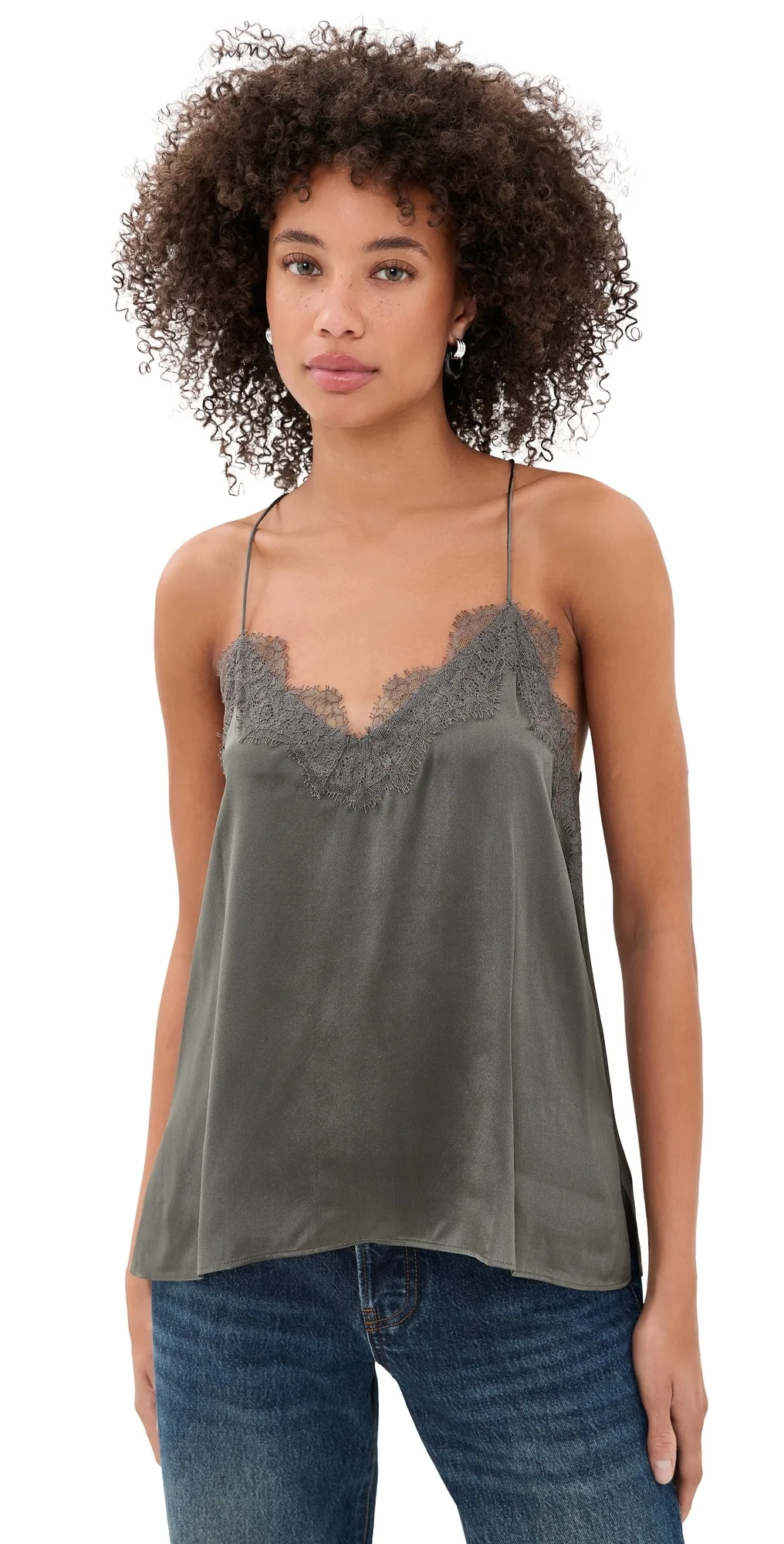 Racer Silk Camisole by Cami NYC