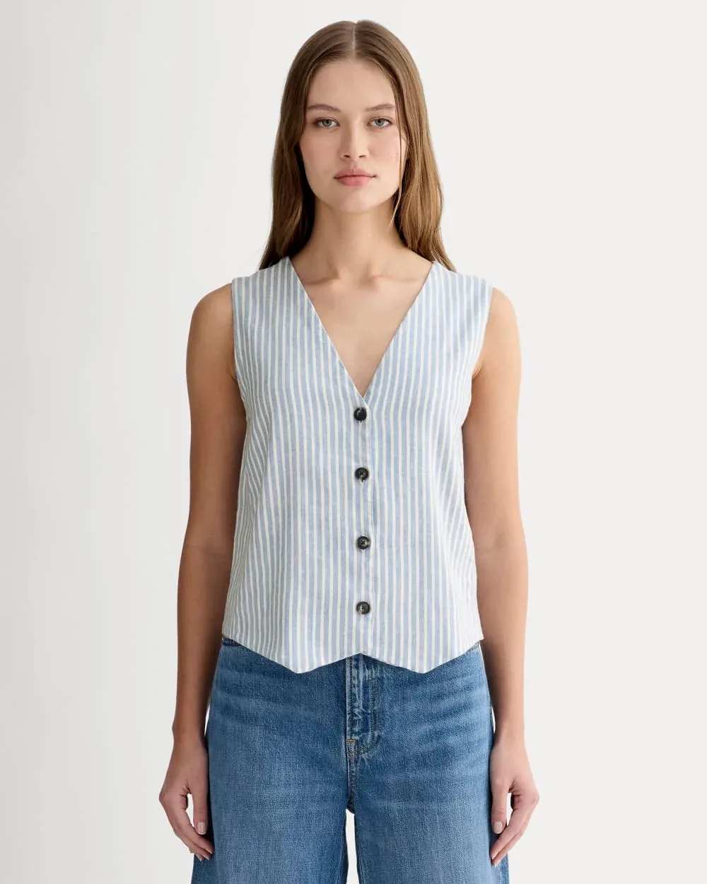 Vest, Stretch Linen by Everlane