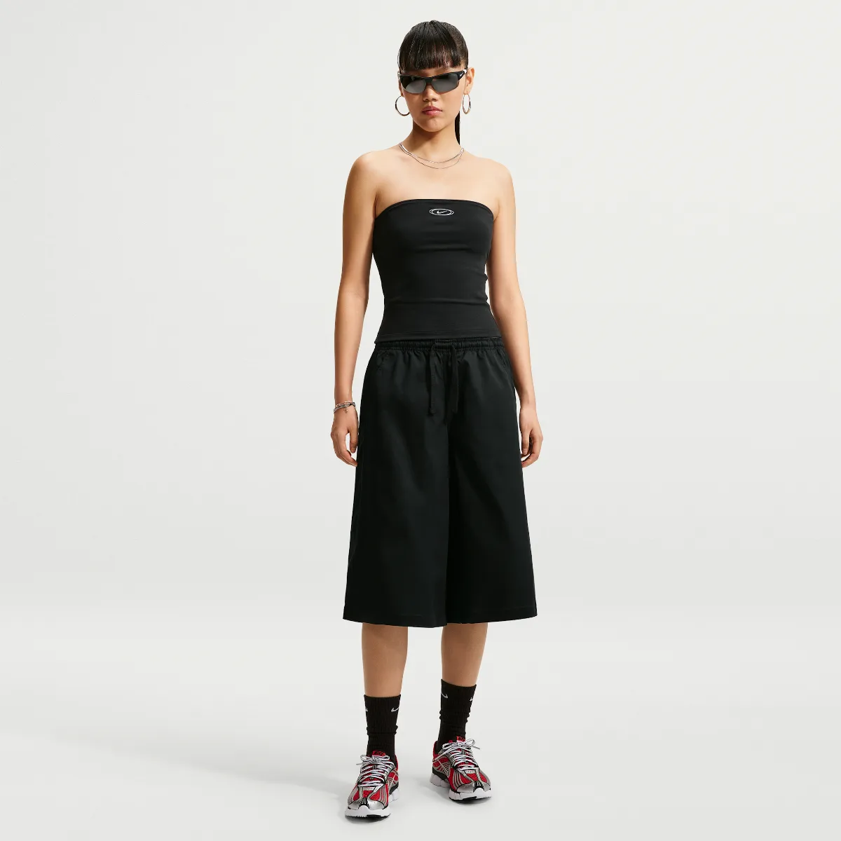 Nike Sportswear Oversized Mid-Rise Parachute Shorts by Nike