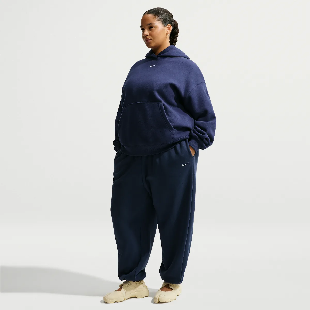 Studio Fleece Medium Weight High-Rise Oversized Cuffed Pants
