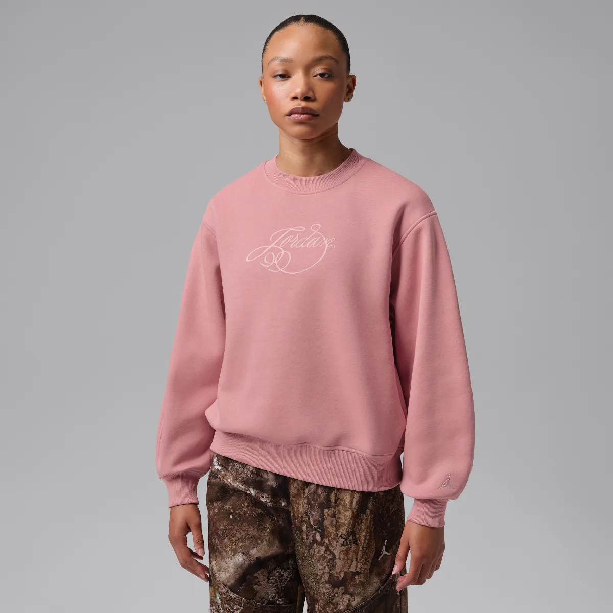 Jordan Brooklyn Fleece Fireside Crew-Neck Sweatshirt by Jordan