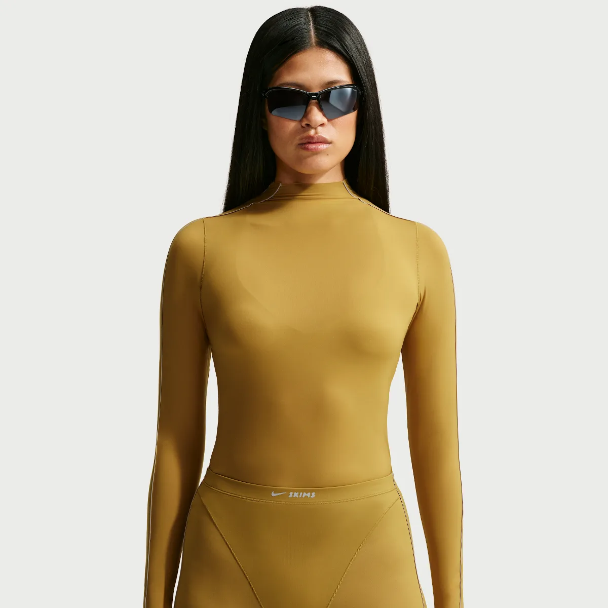 SKIMS Weightless Mock-Neck Long-Sleeve Top by Nike