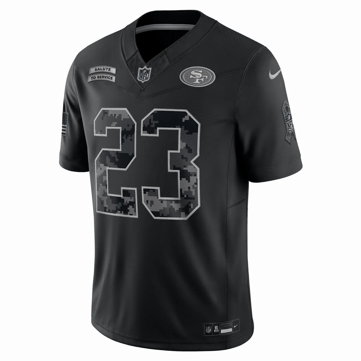 Christian McCaffrey San Francisco 49ers Salute to Service Dri-FIT NFL Limited Jersey by Nike