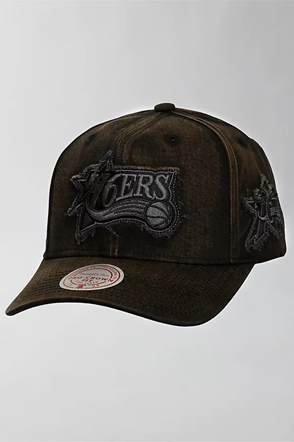 NBA Philadelphia 76ers Downtown Pro Snapback Hat by Mitchell & Ness