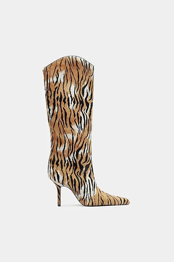 Mary Ellen Animal Print Booties by SCHUTZ