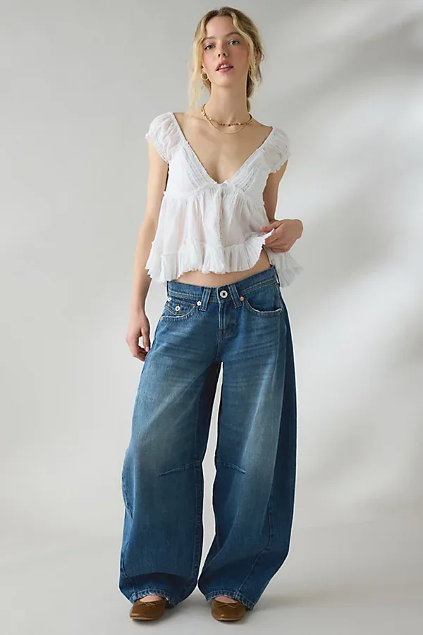 Kayla Cocoon Low-Rise Jeans