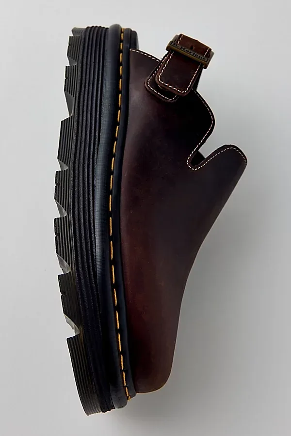 Zebzag Suede Slingback Platform Mule by Dr. Martens