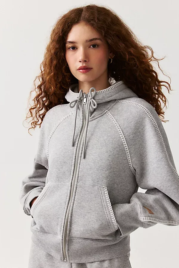 Classic Whipstitch Full-Zip Hoodie Sweatshirt by UGG