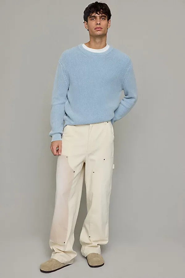 Vintage Wash Double Knee Canvas Work Pants by BDG