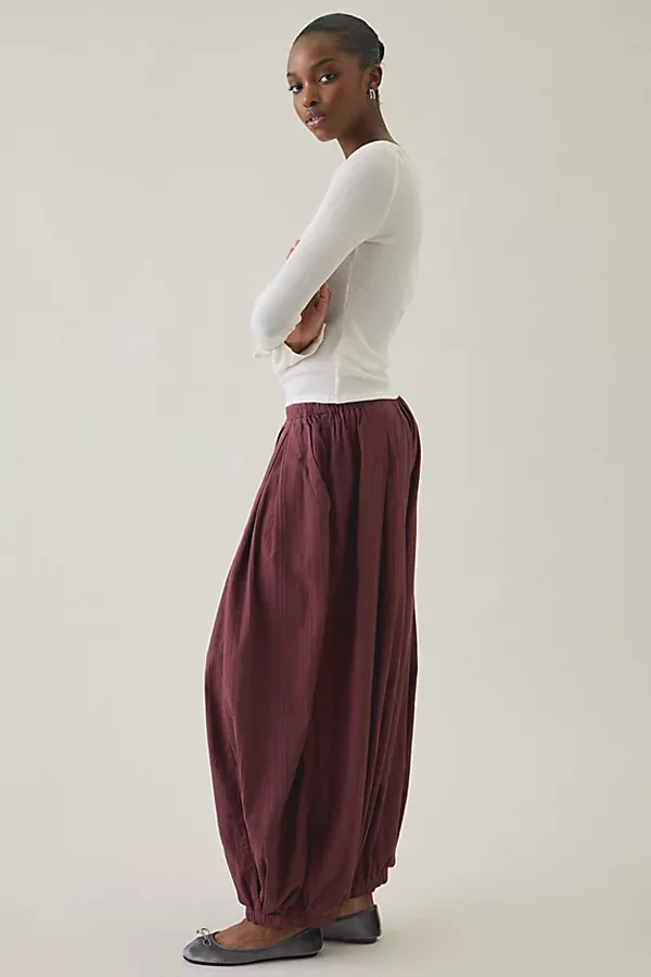 Cloud Cotton Low-Rise Baggy Balloon Pants by BDG