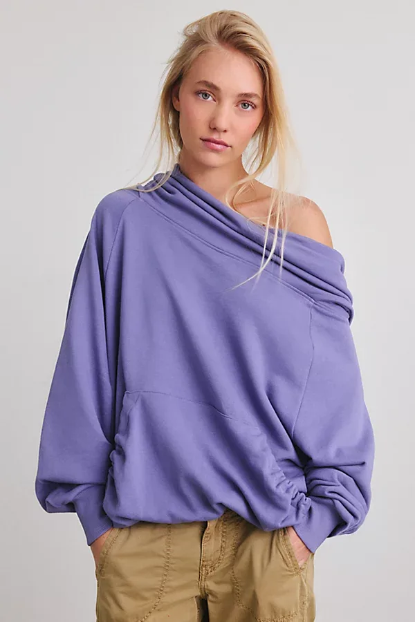 Morning Sky Funnel Neck Hoodie Sweatshirt by Out From Under