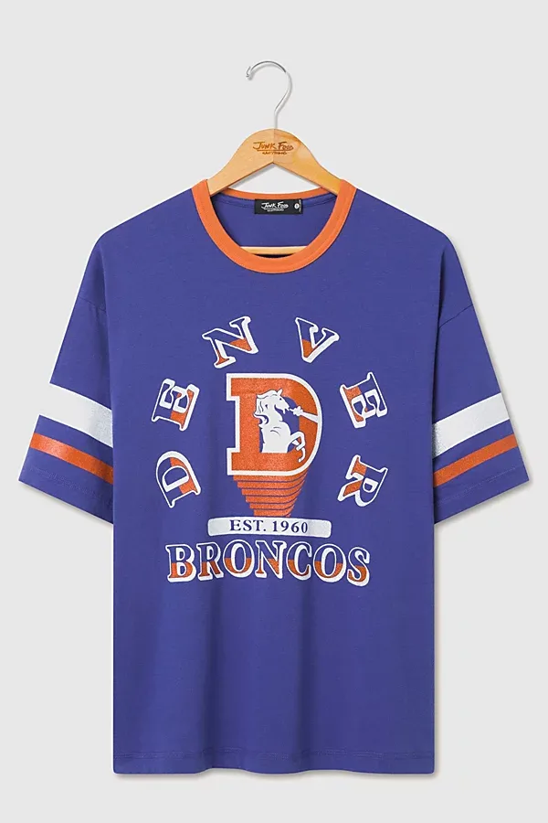 NFL Glitter Boxy Ringer Top