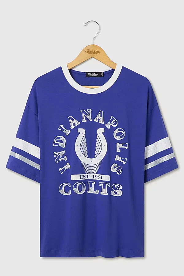 NFL Glitter Boxy Ringer Top by Junk Food
