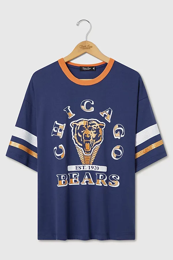NFL Glitter Boxy Ringer Top by Junk Food