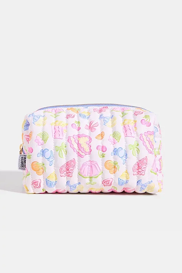 Sweet Treat Quilted Makeup Bag by Skinnydip London