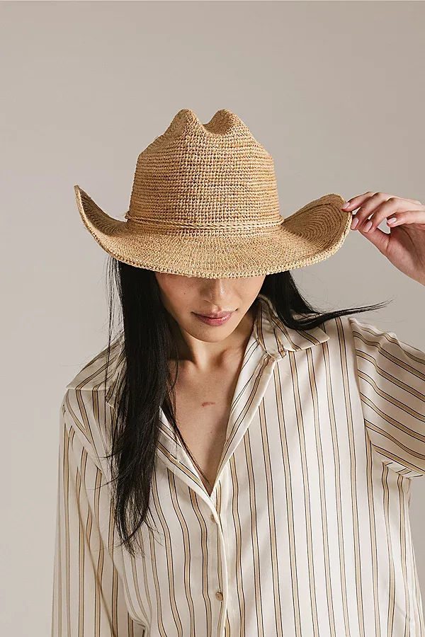 Ames Packable Straw Cowboy Hat by Gigi Pip