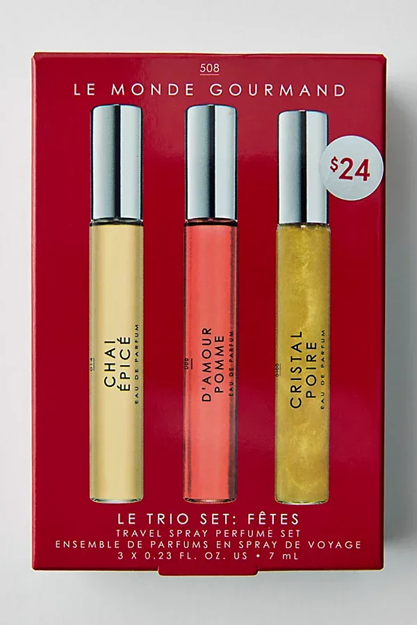 Le Monde Gourmand Le Trio Travel Spray Perfume Set by Gourmand