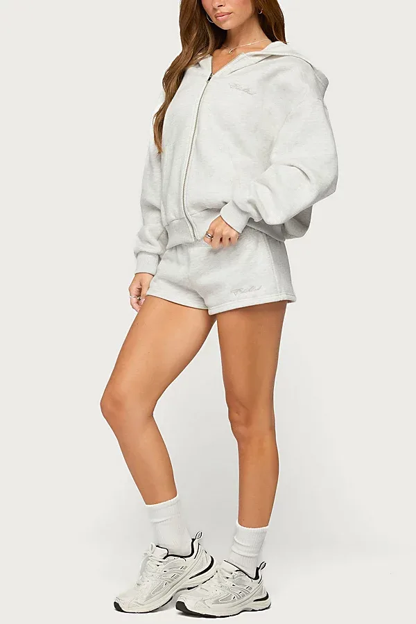 Basic Girl Low Rise Sweat Shorts by Edikted