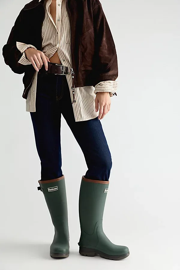 Tempest Tall Wellington Boots by Barbour