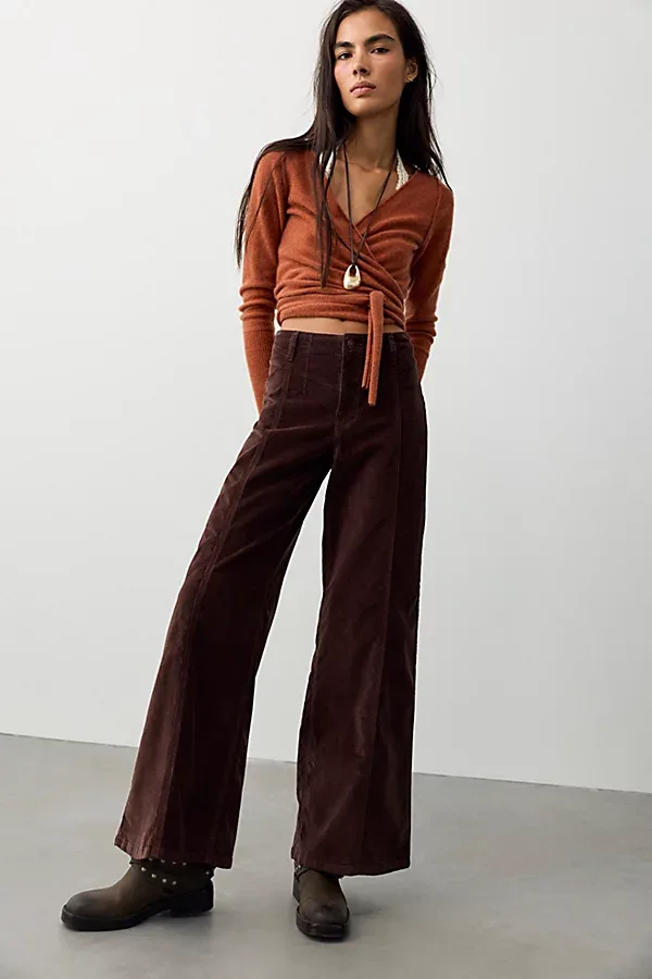 We the Free Libre Cord Wide-Leg Jeans by Free People