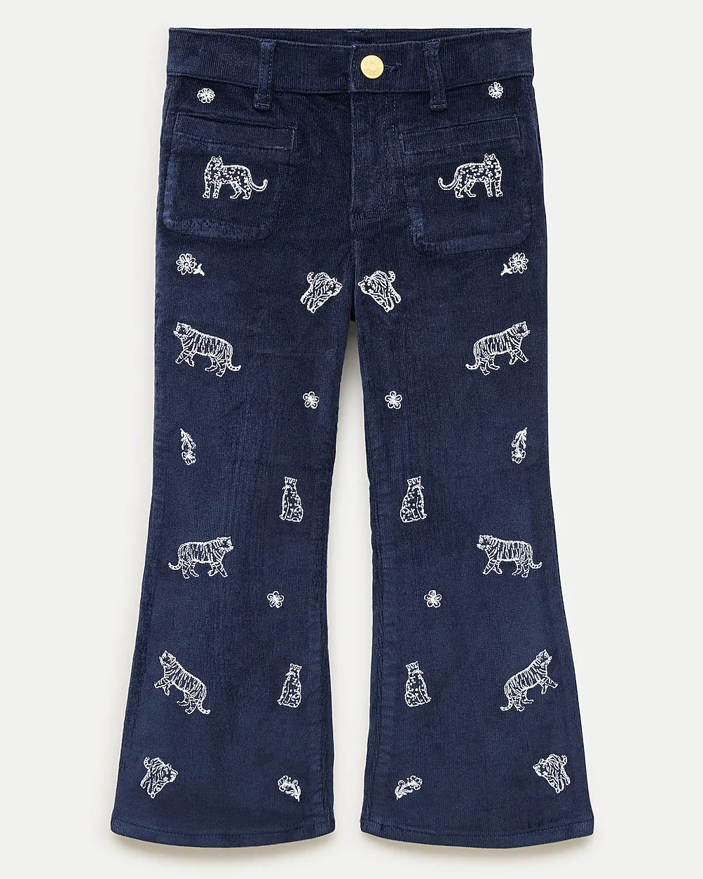 Flare Corduroy Pant with Embroidery by J.Crew