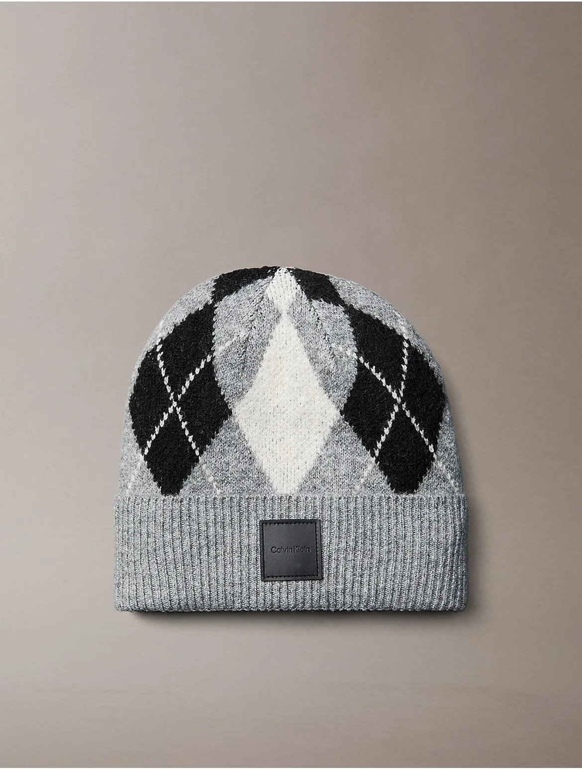 Argyle Cuff Hat by Calvin Klein