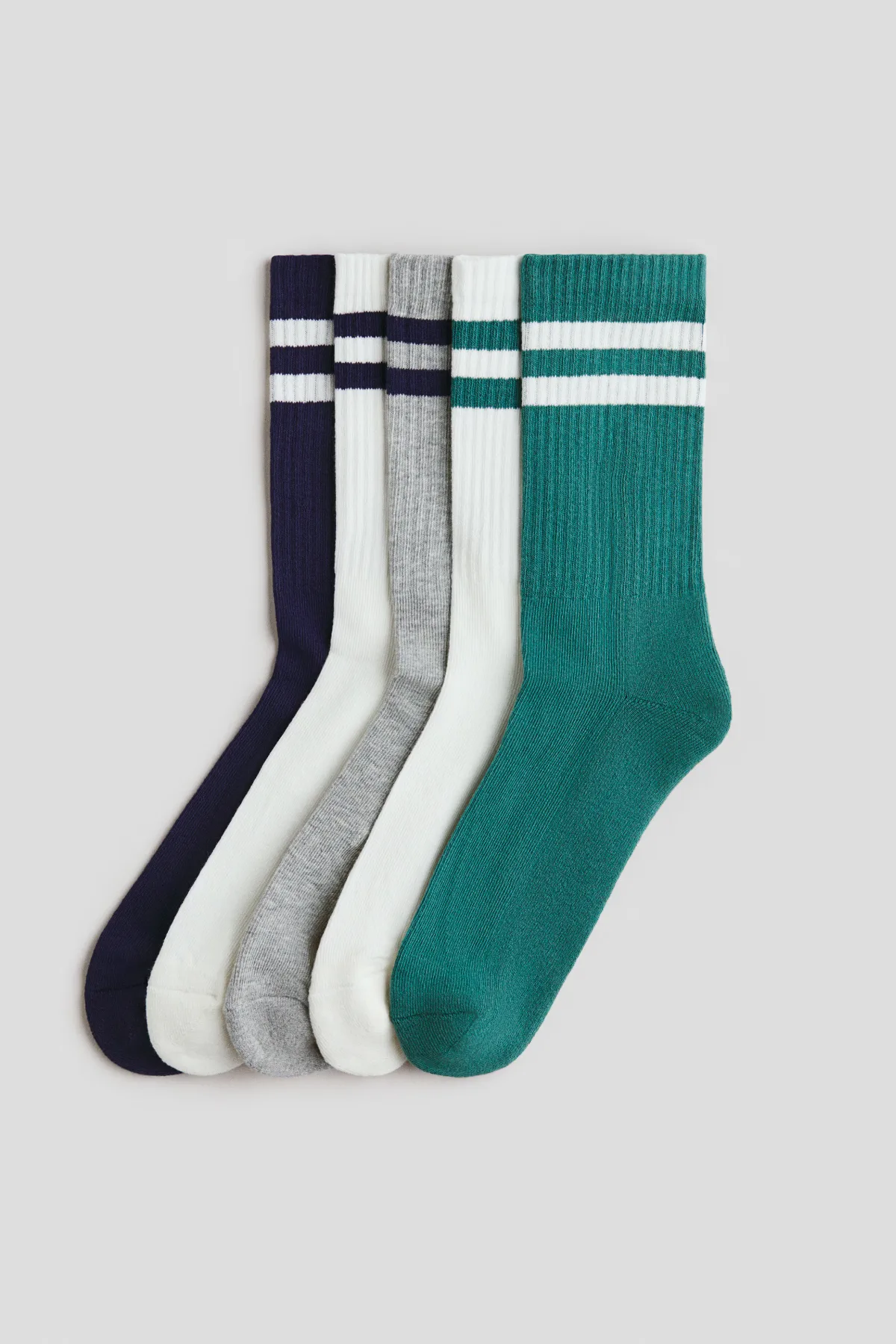 5-Pack Ribbed Terry Socks by H&M