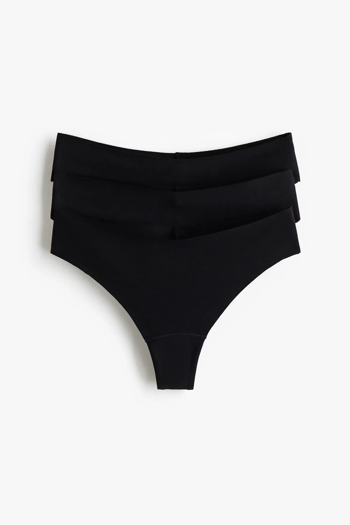 3-Pack Invisible Cotton Brazilian Briefs by H&M