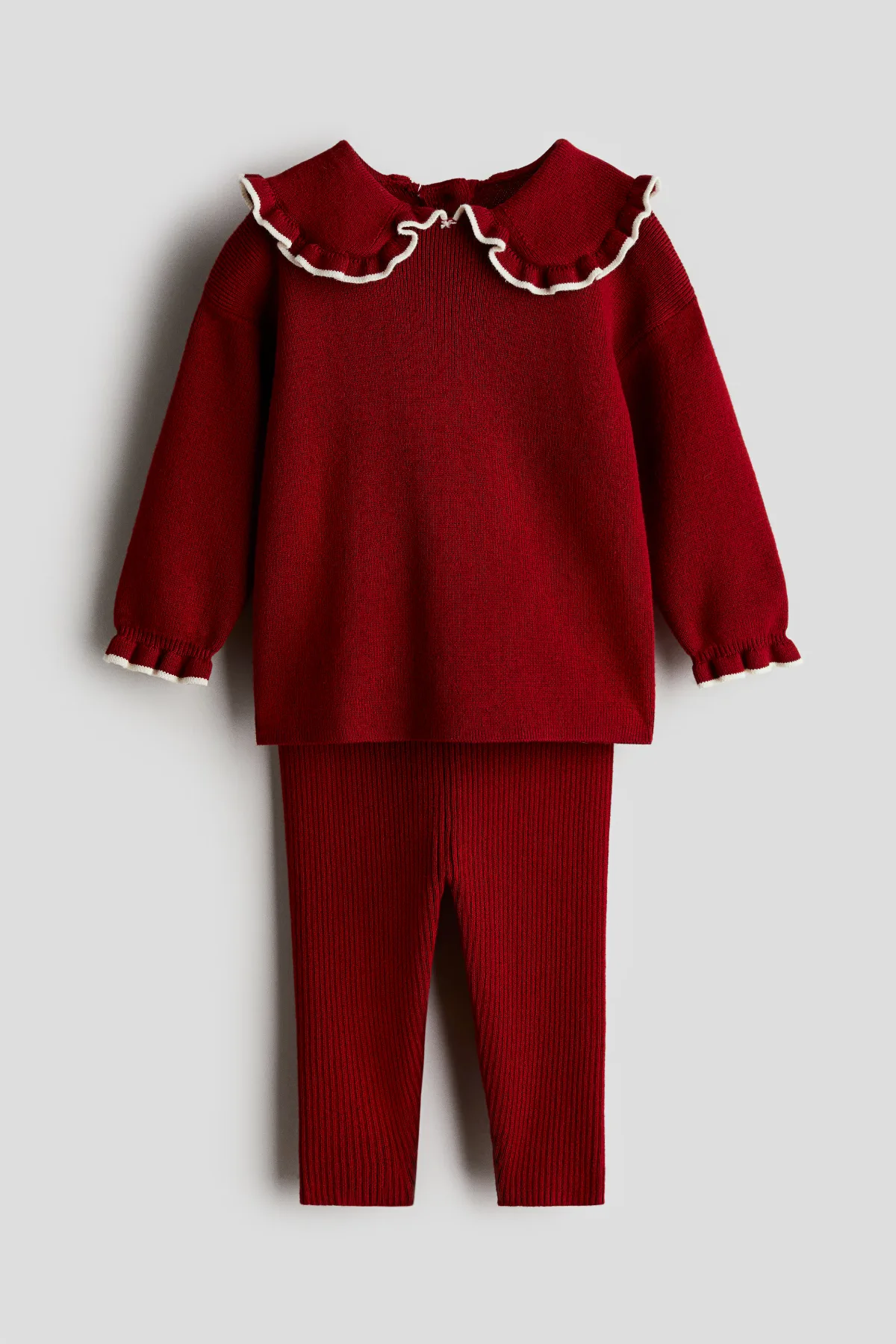 2-Piece Rib-Knit Cotton Set by H&M