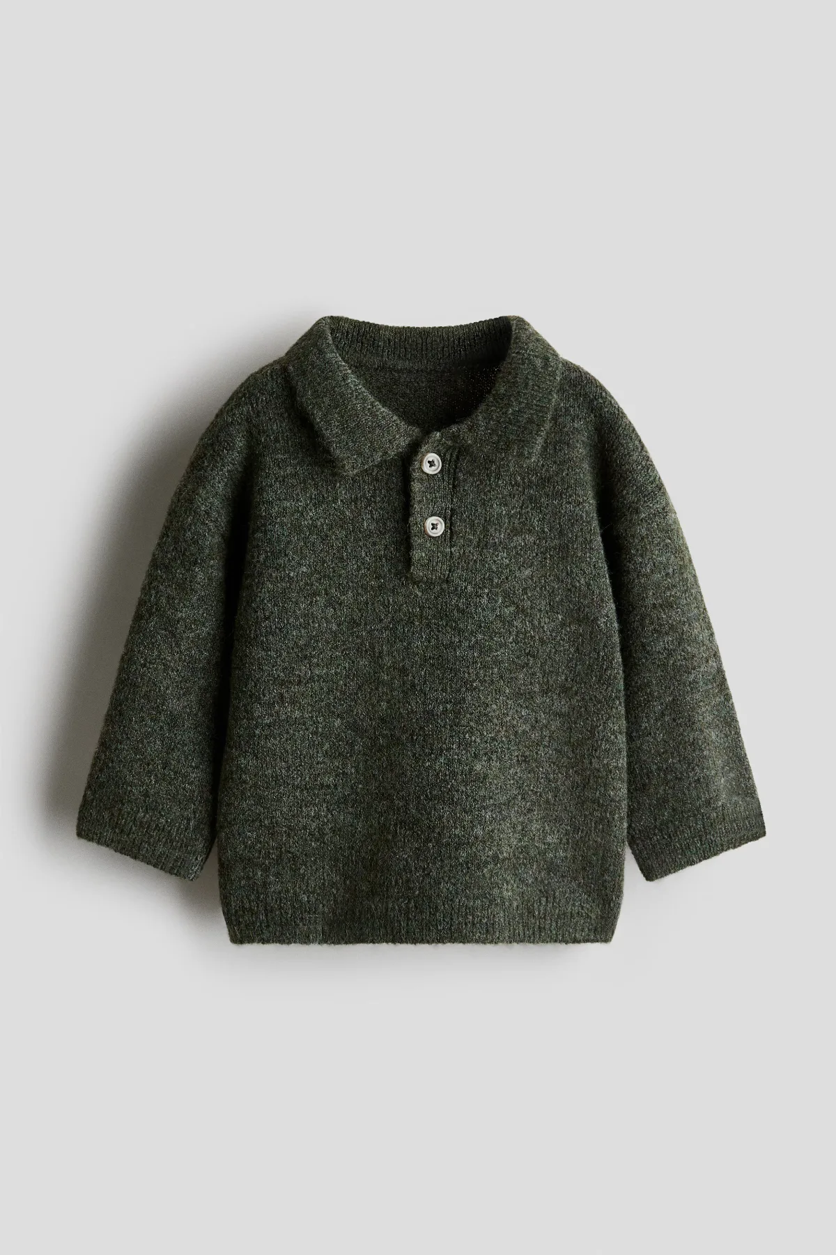 Fine-Knit Polo Sweater by H&M