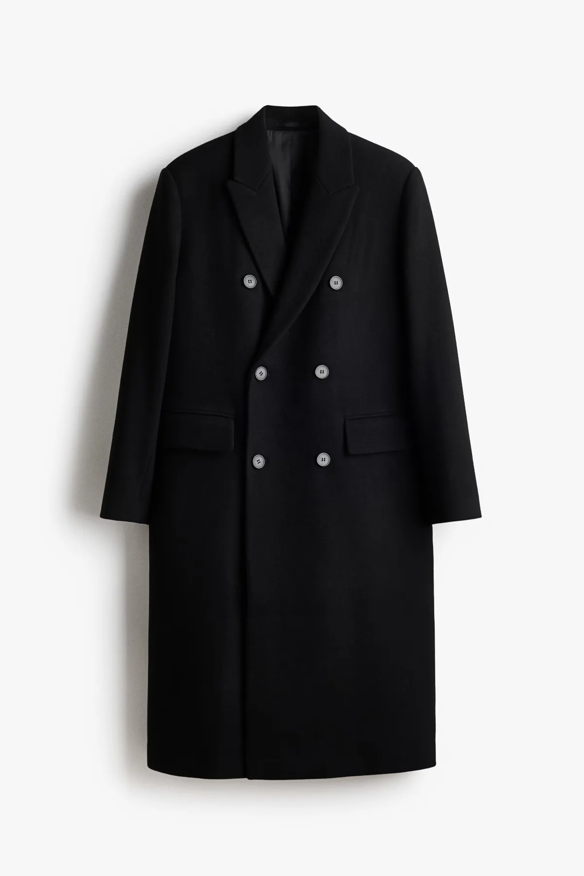 Double-Breasted Wool-Blend Coat by H&M