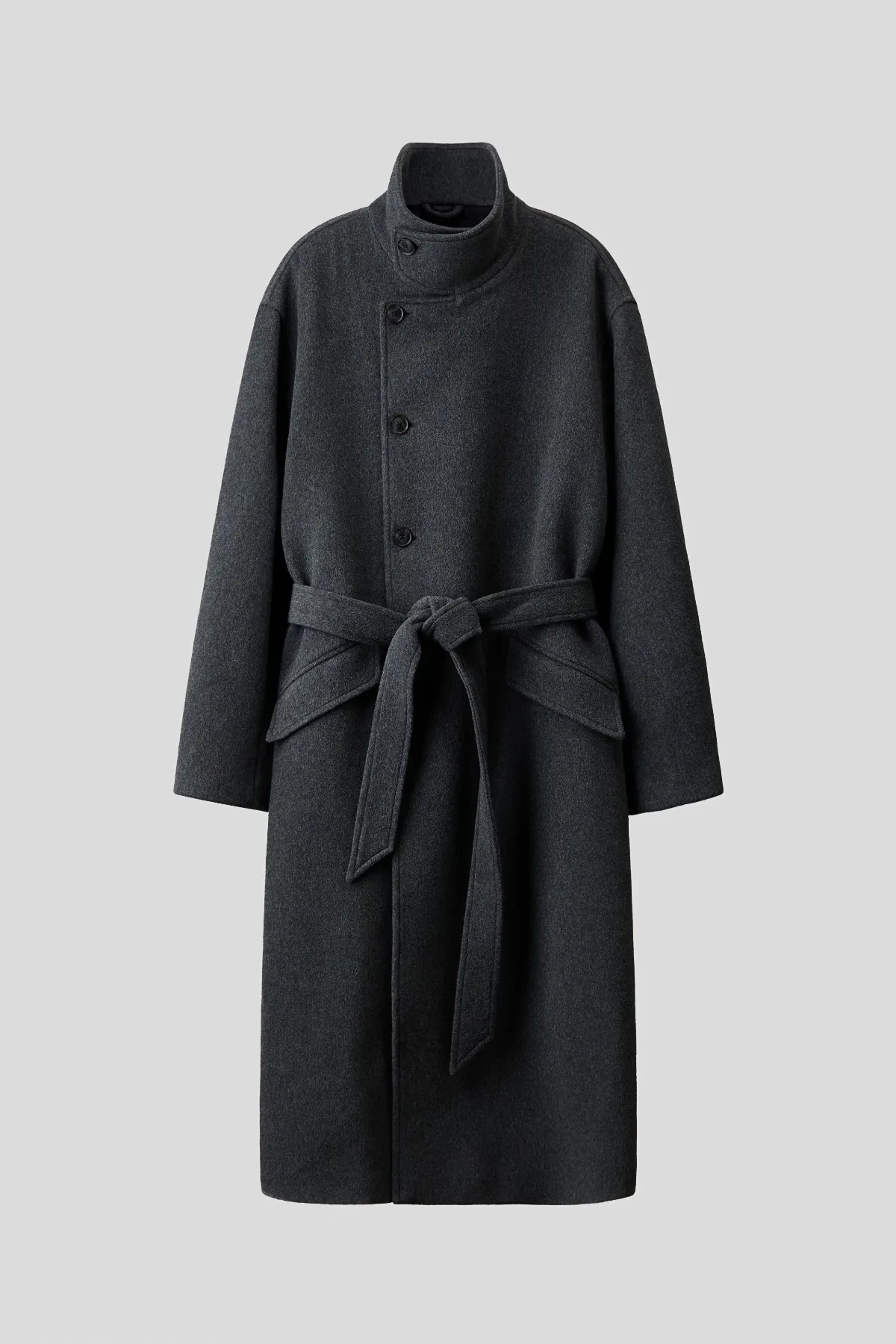 Belted Wool-Blend Coat by H&M