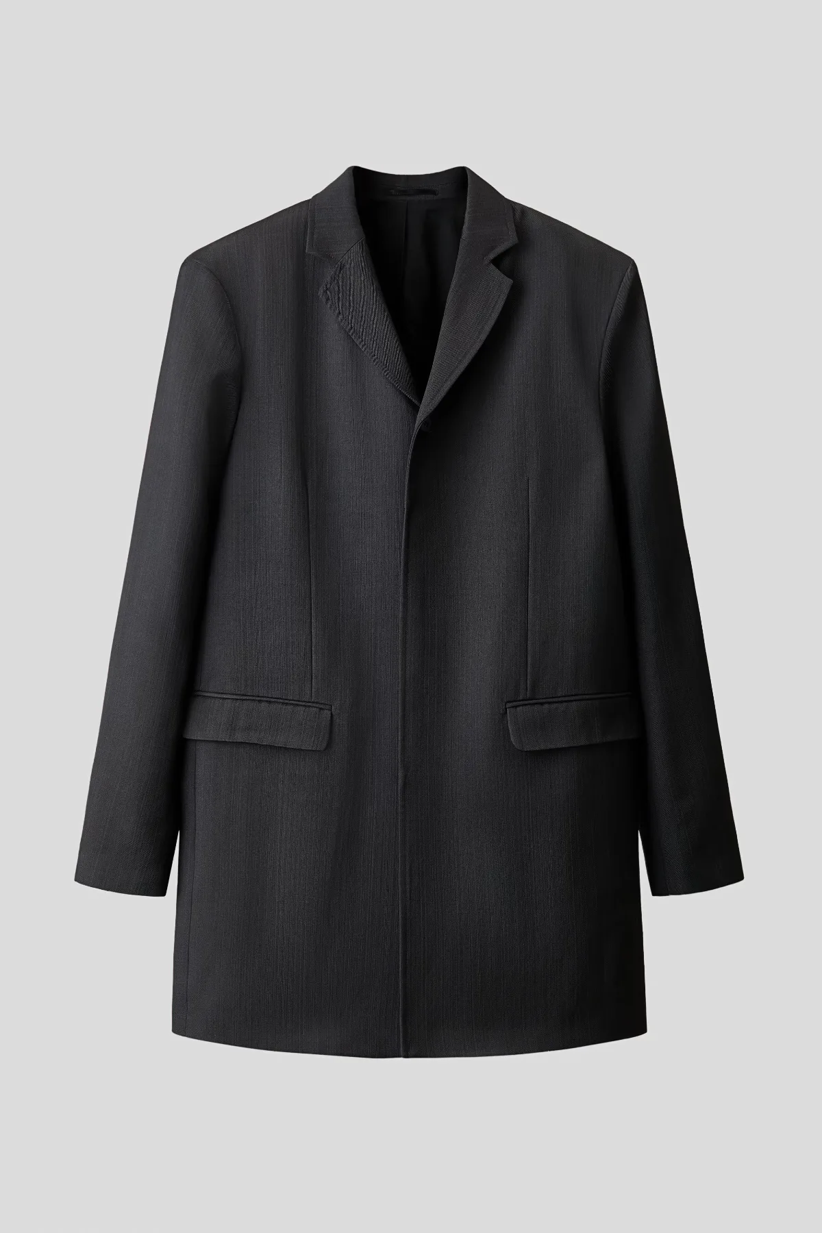 Slim-Fit Single-Breasted Wool-Blend Jacket
