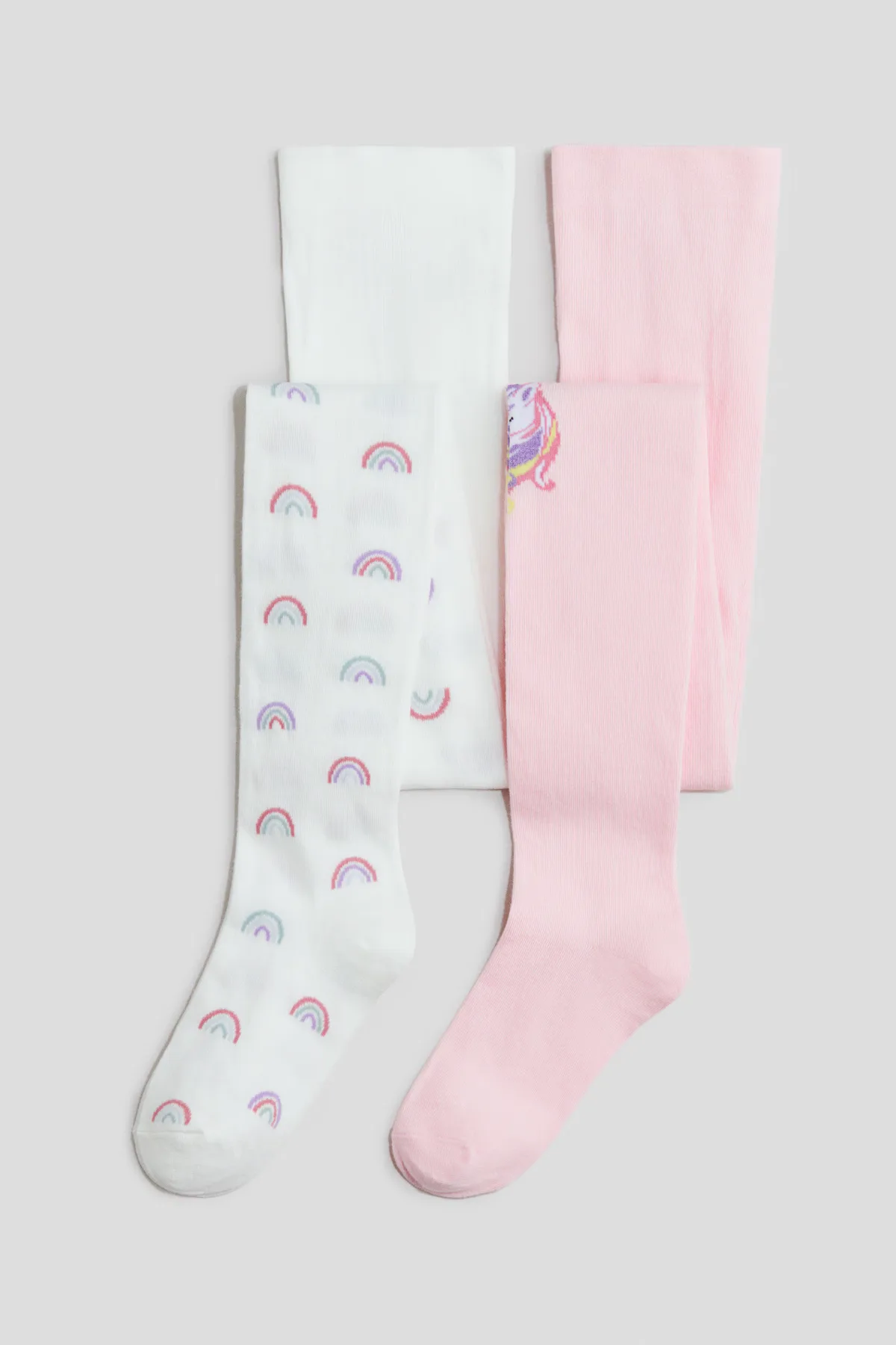2-Pack Jacquard-Knit Tights by H&M
