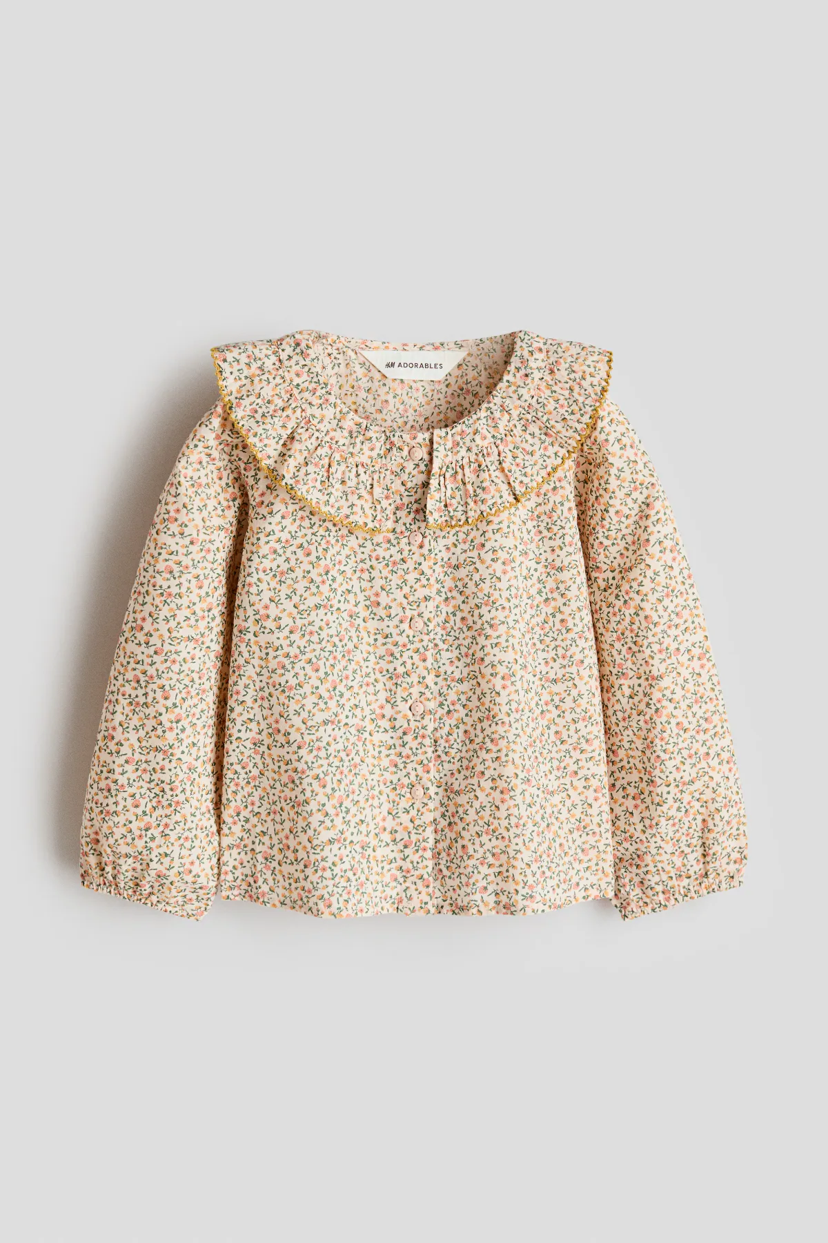 Patterned Cotton Blouse by H&M