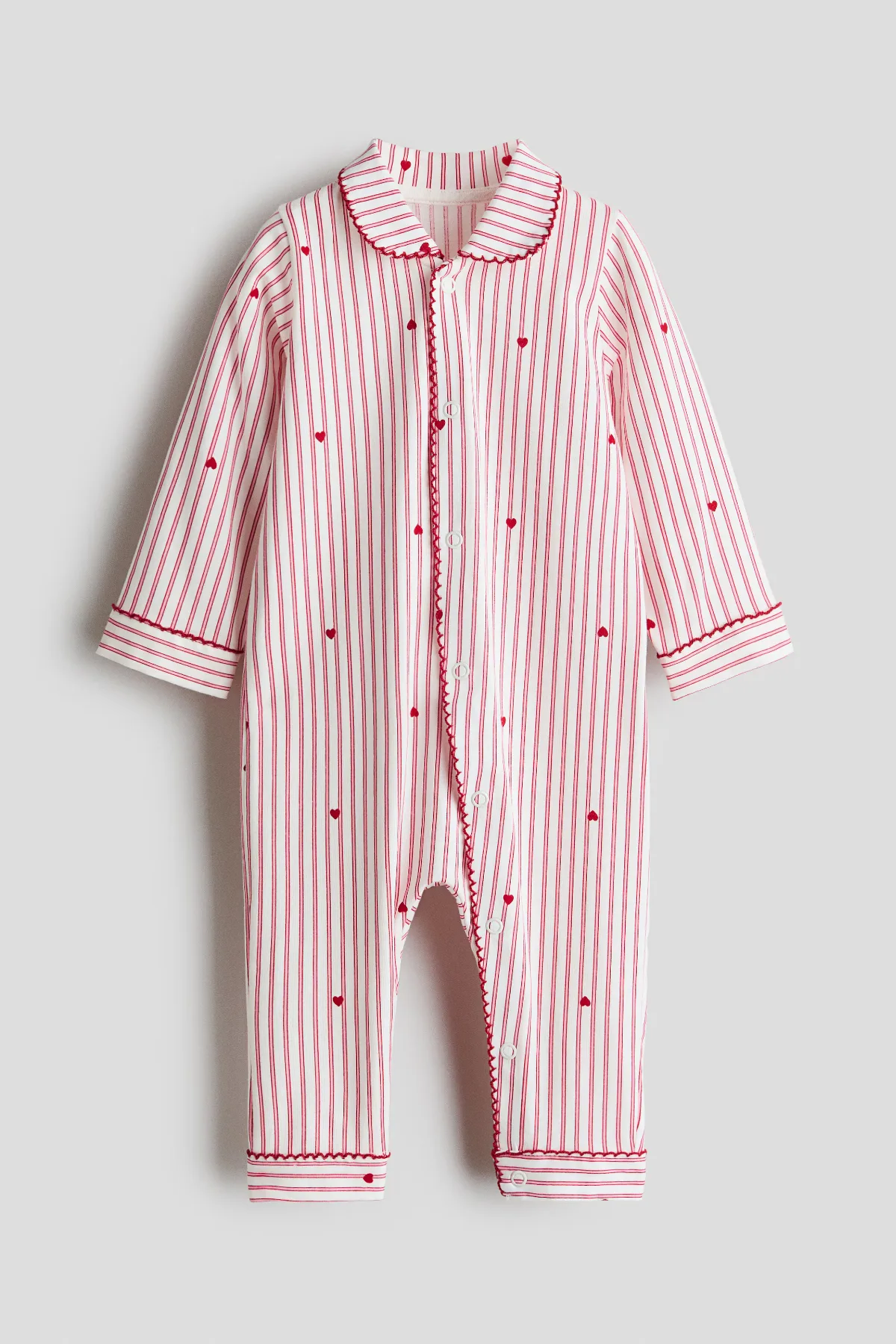 Pajama Jumpsuit with Collar by H&M